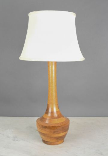 Tall Modern Wooden Table Lamp