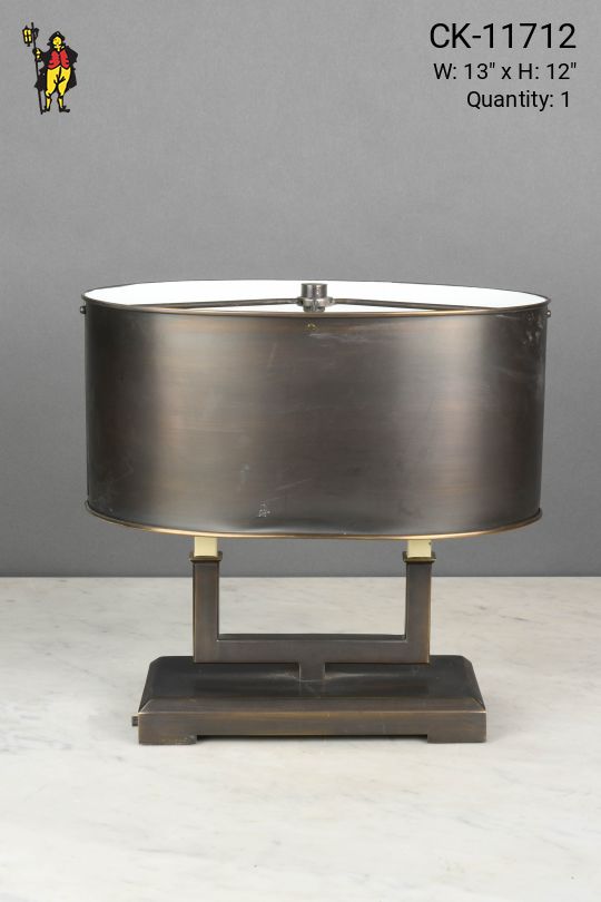 Formal Bronze Shaded Table Lamp