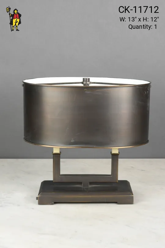 Formal Bronze Shaded Table Lamp