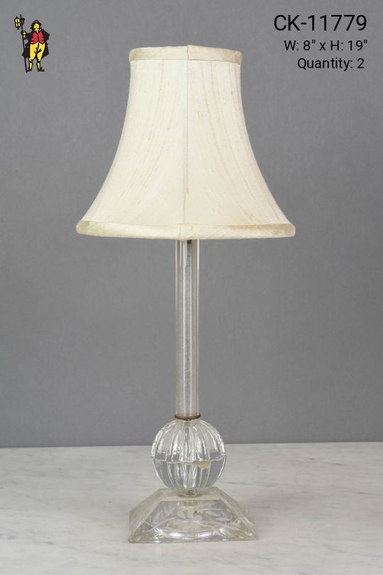 Small Crystal Table Lamp