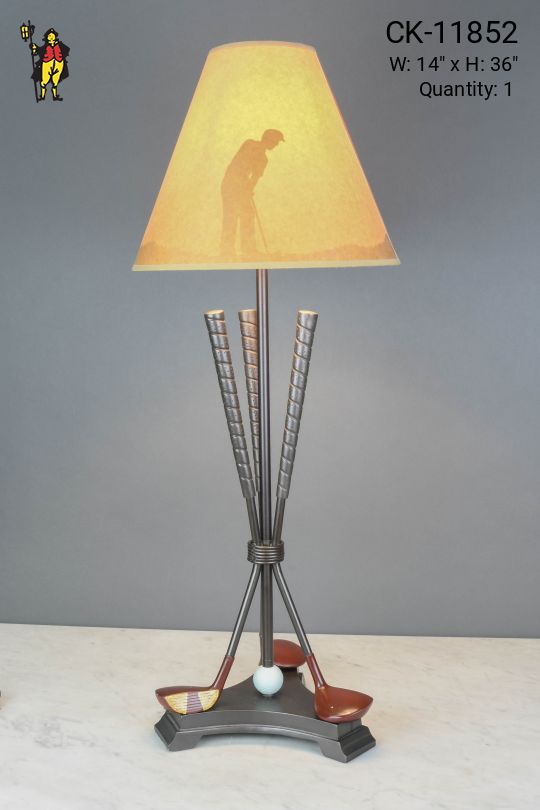 Gold Club Table Lamp