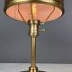 Brass Metal Shaded Small Table Lamp #1