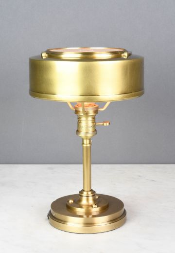 Brass Metal Shaded Small Table Lamp