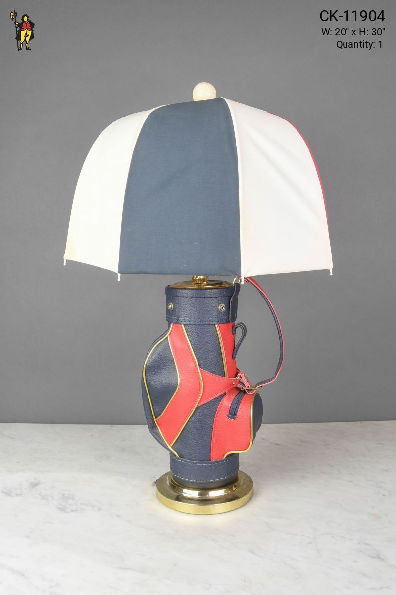 Blue & Red Golf Bag Table Lamp Table Lamps Collection City