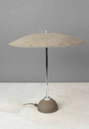 Metal Shaded Mid Century Table Lamp