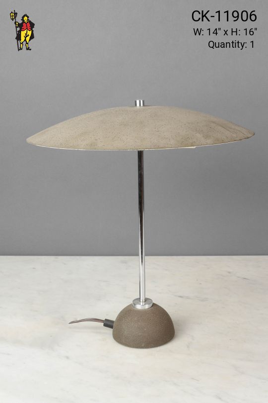 Metal Shaded Mid Century Table Lamp