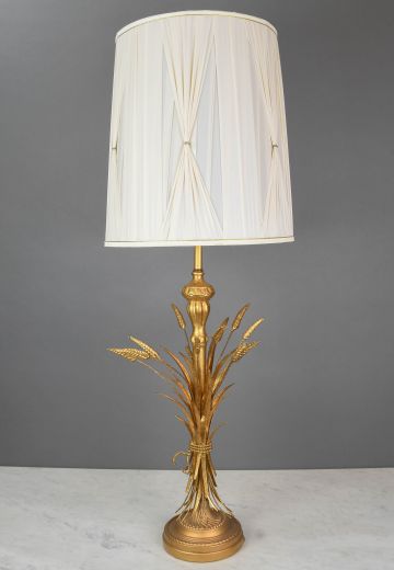 Tall Brass "Wheat" Table Lamp