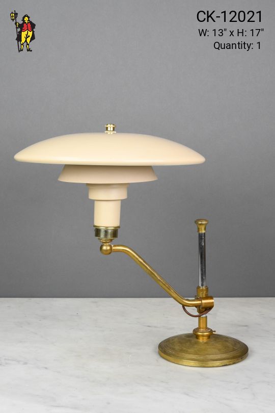 Vintage Mid Century "Flying Saucer" Desk Lamp