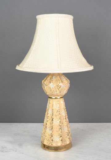 Speckled Cream & White Ceramic Table Lamp