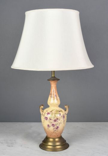 Painted Ceramic Table Lamp