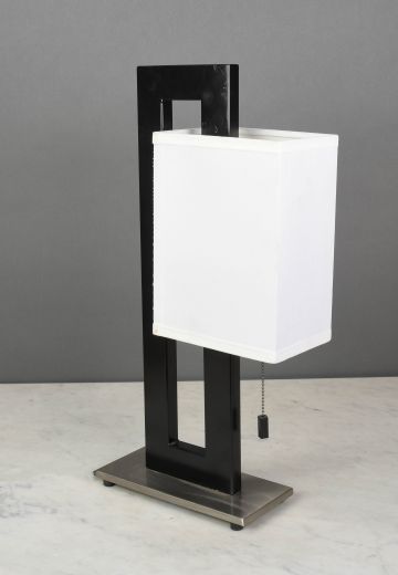 Black Abstract Table Lamp