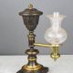 Brown & Brass Victorian Mantle Lamp #0