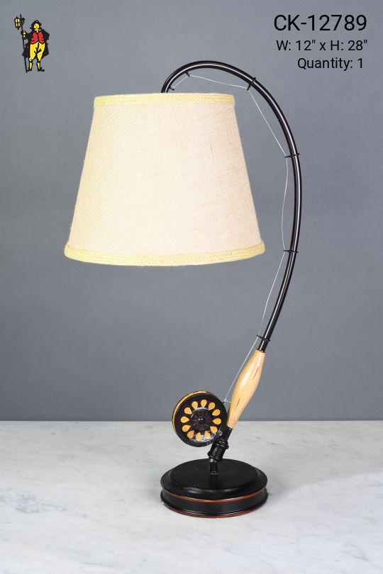Fishing Pole Table Lamp