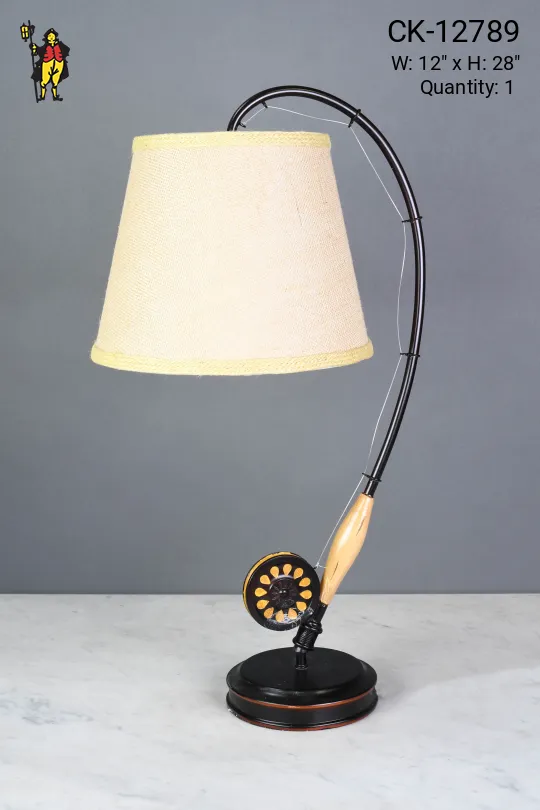 Fishing Pole Table Lamp