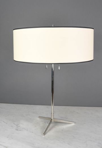 Modern Nickel Table Lamp