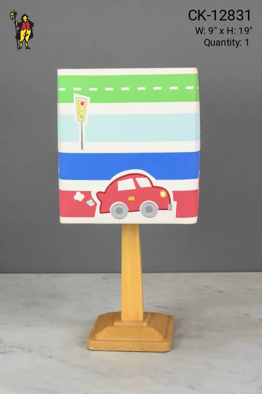 Kid's Wooden Table Lamp