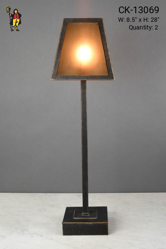 Modern Mica Shaded Tall Table Lamp