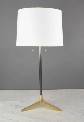 Black & Brass "Tripod" Table Lamp
