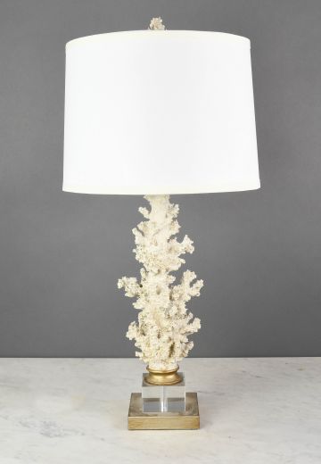 Off White "Coral" Table Lamp