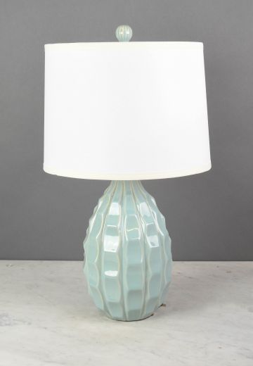 Light Blue Ceramic Table Lamp