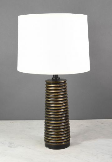 Black & Gold Ceramic Table Lamp