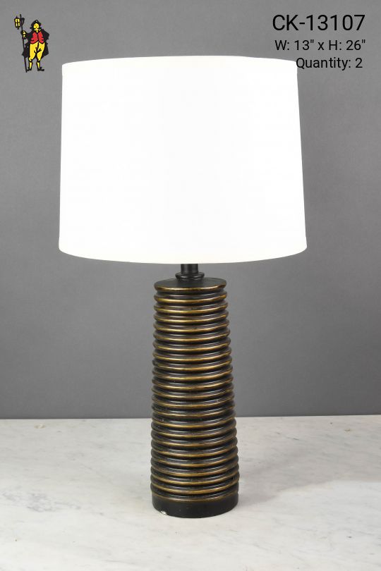 Black & Gold Ceramic Table Lamp