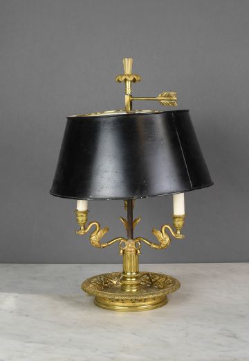Brass Three Light Bouliette Style Table Lamp