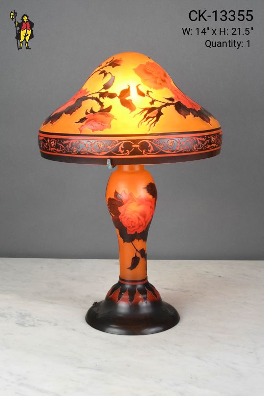 Galle Style Amber Table Lamp