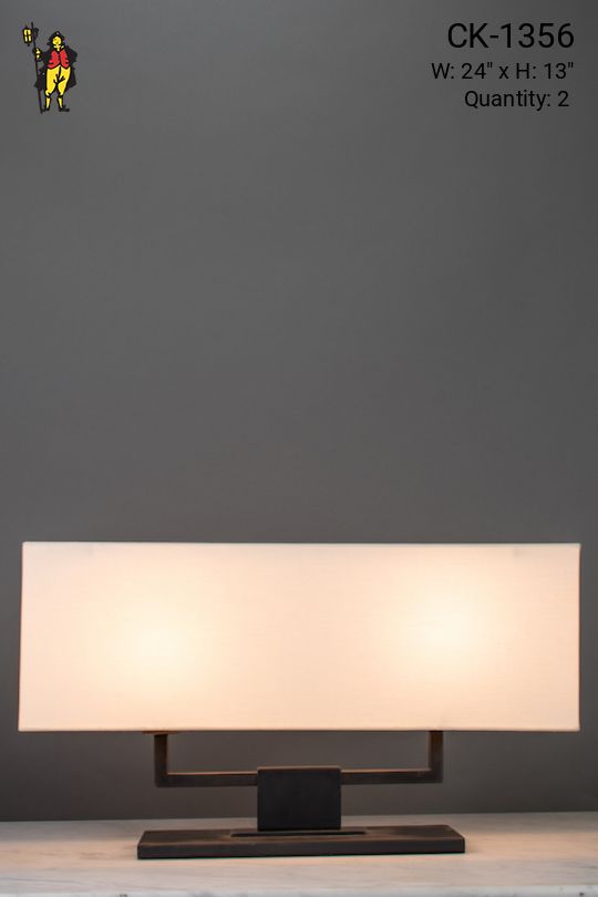 Modern Two Light Table Lamp