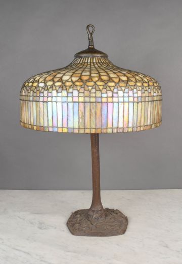 Oversize Tiffany Style Shaded Table Lamp