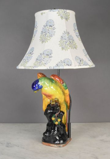 Ceramic Multicolor Bird Table Lamp