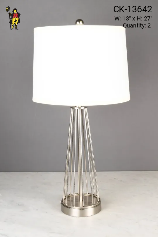 Nickel Table Lamp