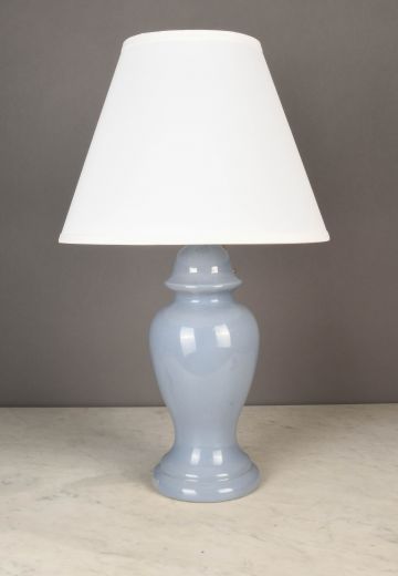 Light Blue Simple Ceramic Table Lamp