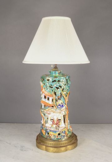 Ceramic Scene Table Lamp