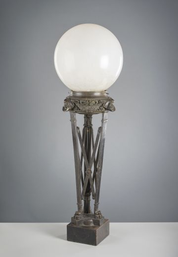Antique Bronze Post Table Lamp