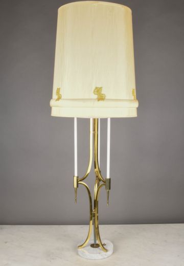 Oversize Brass Mid Century Table Lamp
