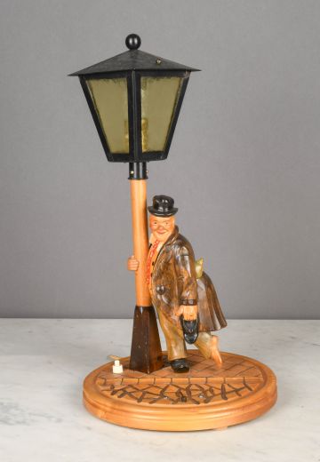 Drunken Man Wooden Table Lamp