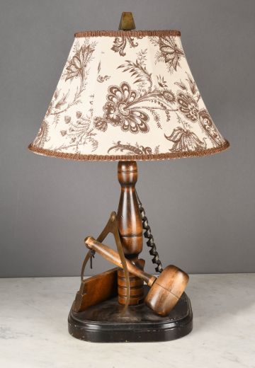 Wooden Tools Themed Table Lamp