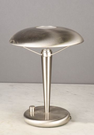 Nickel Metal Shaded LED Table Lamp