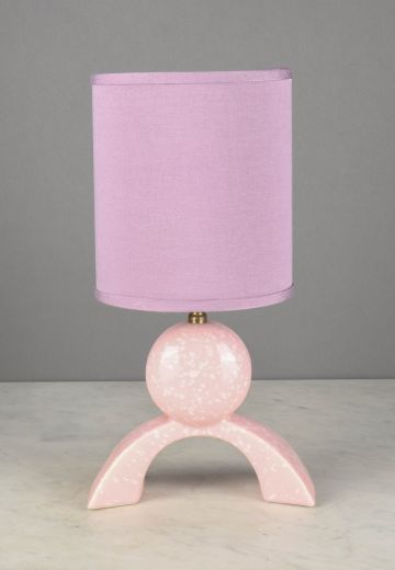 Small Pink Ceramic Table Lamp