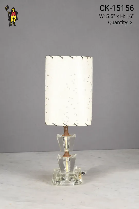 Small Glass Table Lamp