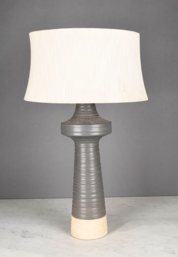 Ceramic Grey & White Table Lamp
