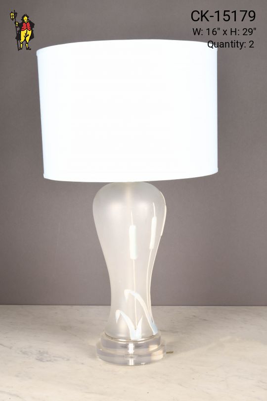Translucent Painted Table Lamp