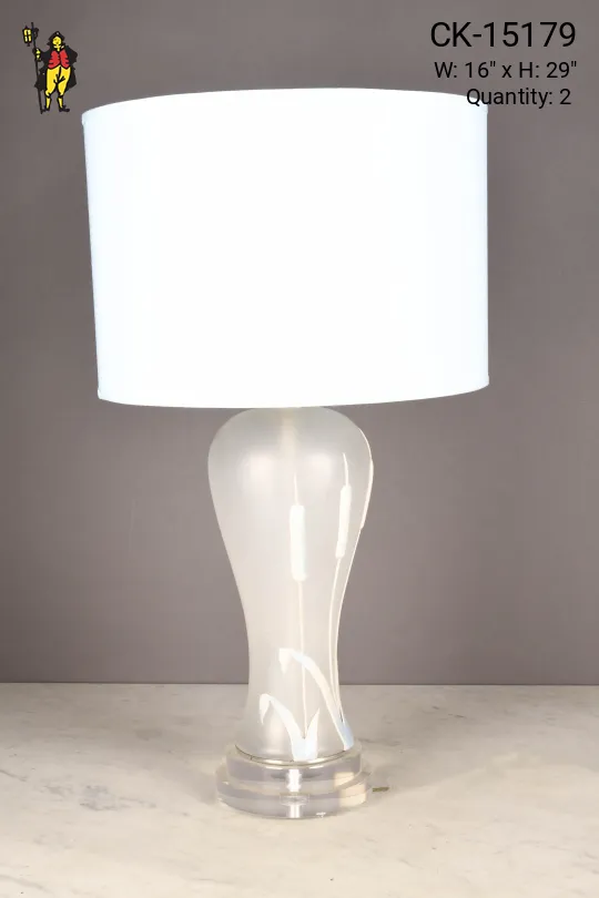 Translucent Painted Table Lamp
