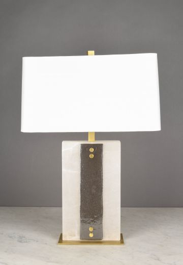 Marble & Glass Table Lamp