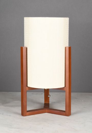 Wood & Fabric Shaded Decorative Table Lamp