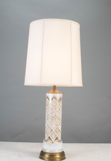 Geometic Pattern Ceramic Table Lamp