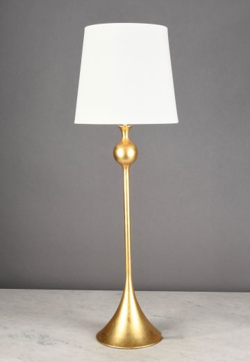 Tall Brass Modern Table Lamp