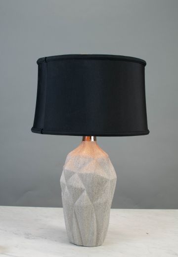 Contemporary Silver Table Lamp