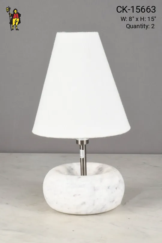 Small Marble Base Table Lamp
